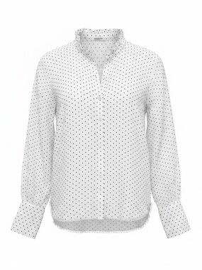 Stateside white blouse with black polka dots - size extra small